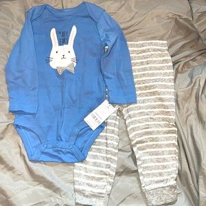 “I’m All Ears” Easter 2-piece Carter’s set - 12 months NWT